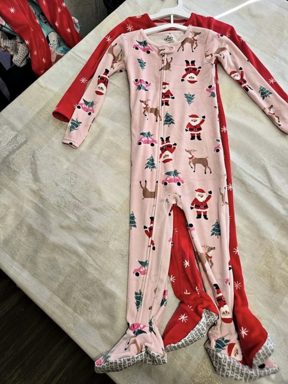 Carter's  Just One You  Pink & Red Footed Pajama Set NWT